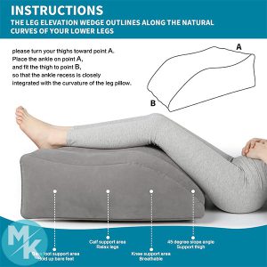 بالش طبی ساق پا برند BLABOK مدل ‎inflatable leg elevation pillow