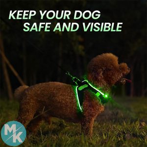 مهار و بند سگ انعکاسی LED دار برند PcEoTllar مدل  360 درجه