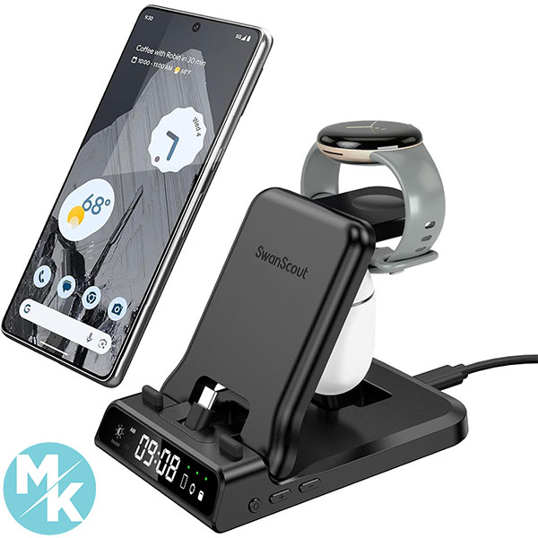 شارژر بی‌ سیم گوگل پیکسل برند SwanScout مدل S10001