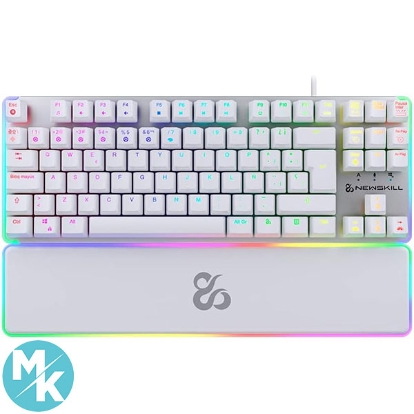 کیبورد گیمینگ اپتومکانیکال برند Newskill مدل GUNGNYR TKL PRO IVORY
