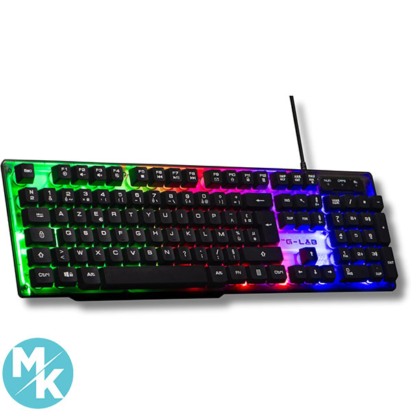 کیبورد گیمینگ برند The G-Lab مدل Keyz Neon