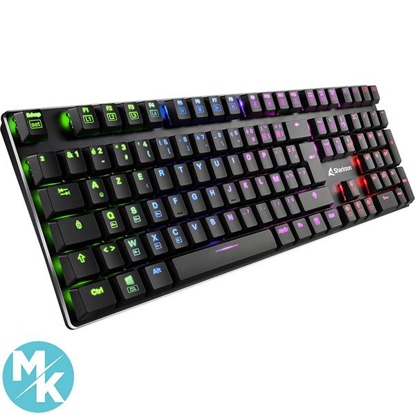 کیبورد گیمینگ مکانیکال برند Sharkoon مدل PUREWRITER RGB