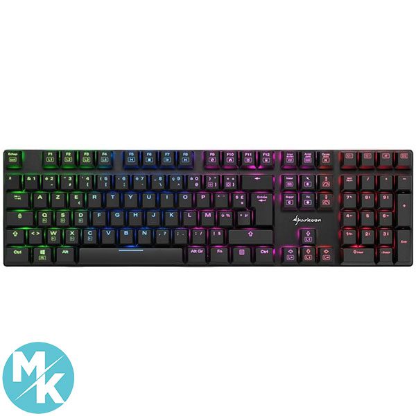 کیبورد گیمینگ مکانیکال برند Sharkoon مدل PUREWRITER RGB