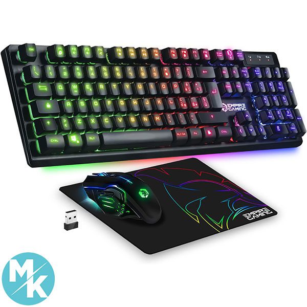 کیبورد و ماوس بی‌سیم برند EMPIRE GAMING مدل Armor RF800