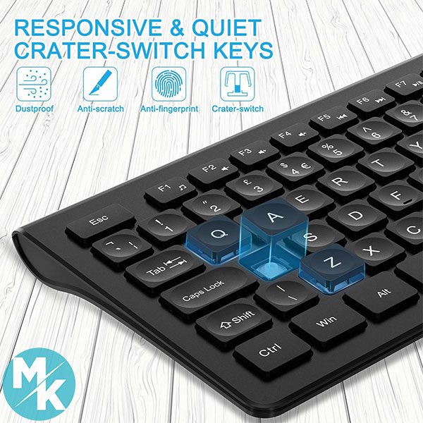 کیبورد و ماوس بی‌سیم برند WisFox مدل  CE1347_01