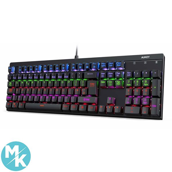 کیبورد گیمینگ مکانیکال برند Aukey مدل KM-G6