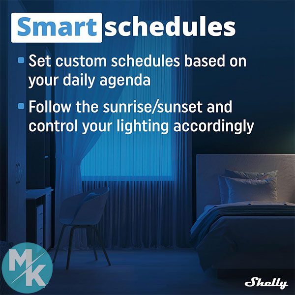 رله سوئیچ هوشمند وای فای برند Shelly مدل RGBW2