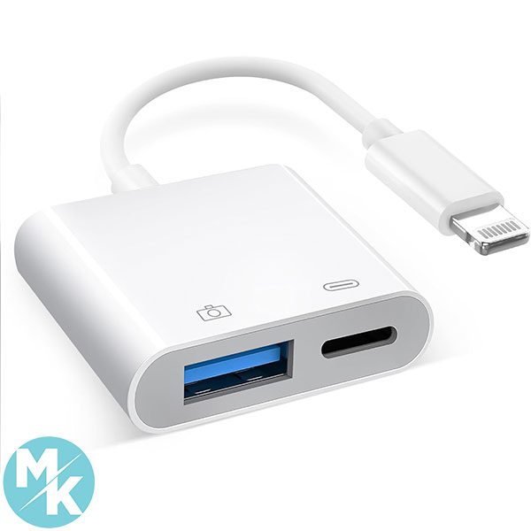 آداپتور دوربین لایتنینگ به USB3.0 برند Untvie مدل LY-OTG-CR