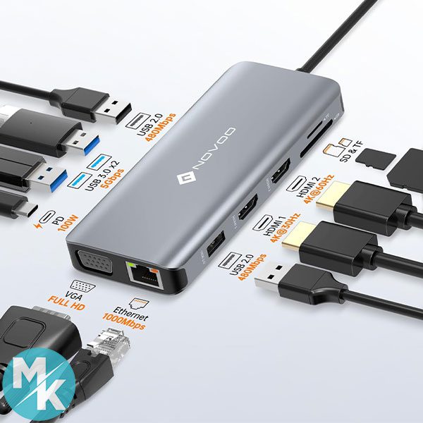 هاب 11پورت برند NOVOO مدل RM11