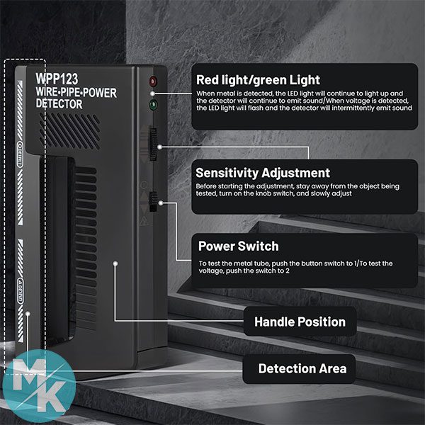 اسکنر دیواری دتکتور برند WINWJ مدل WPP123