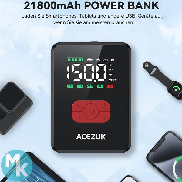 جامپ استارتر خودرو برند ACEZUK مدل ‎M06 استوک