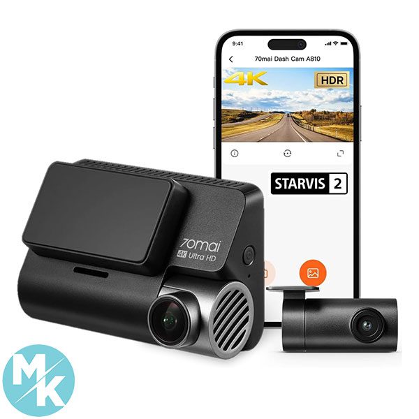 داش کم دوربین خودرو 4K برند 70mai مدل A810 استوک