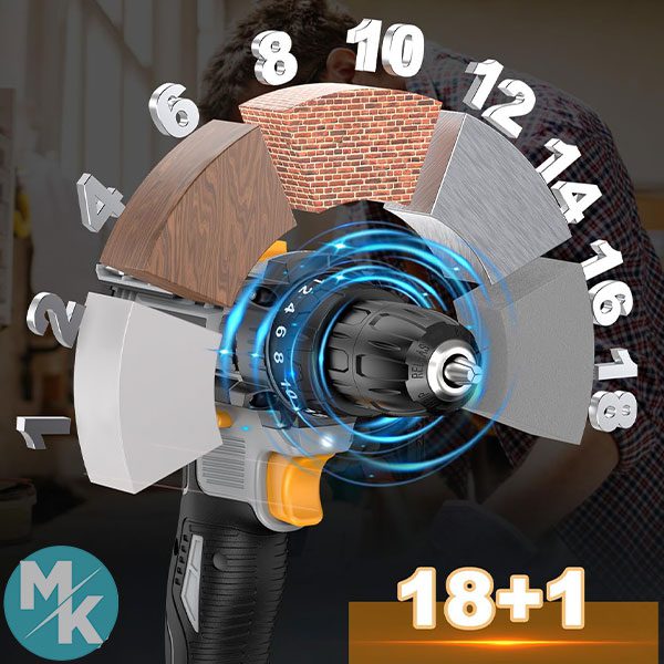 دریل پیچ گوشتی شارژی برند LEEIKOO مدل MR3705 استوک