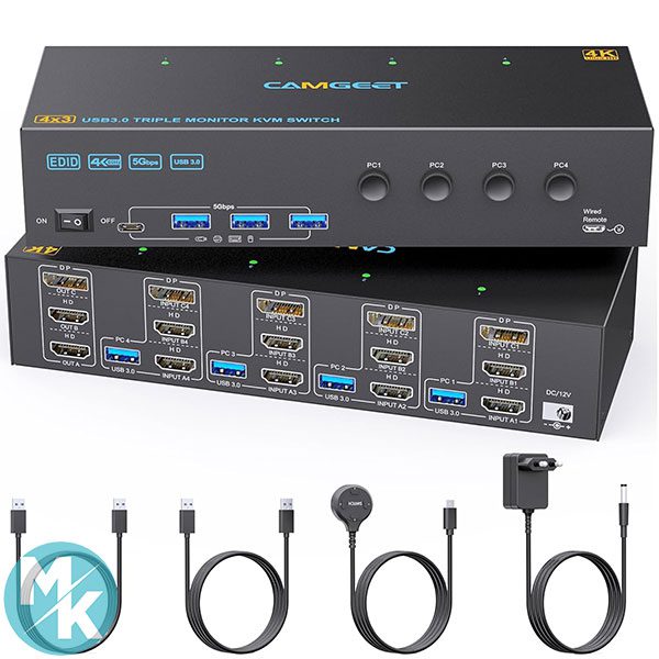 سوئیچ KVM برند Camgeet مدل KVM403DH2