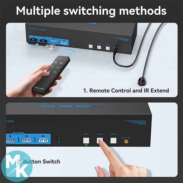 سوئیچ KVM برند VPFCT مدل VP-SW332