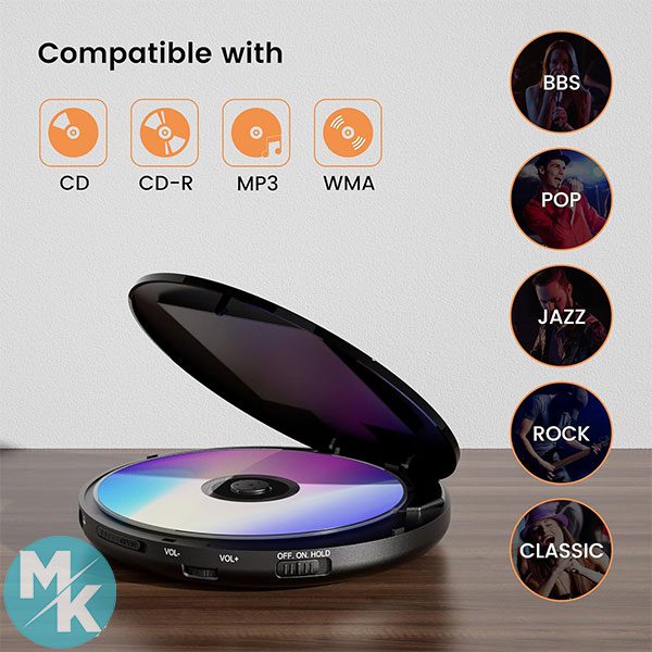 سی دی پلیر قابل حمل برند Hernido مدل PC0203B