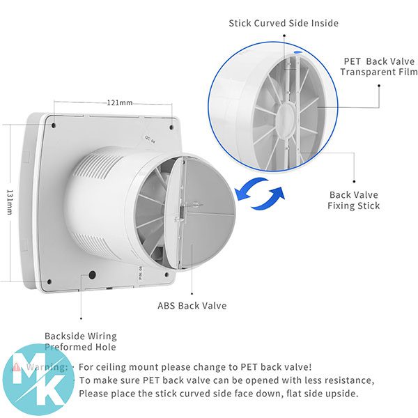 فن حمام هوشمند برند SCHEEAIR مدل Nova100
