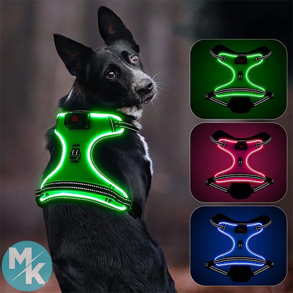 قلاده سگ LED دار برند Kpuplol مدل Harness استوک