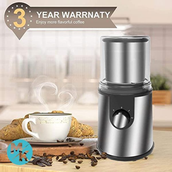آسیاب قهوه تمام استیل آمازون برقی برند SAZ DEKOR 300W