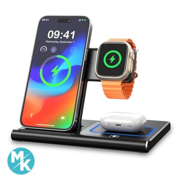 پایه شارژ بی سیم 3 کاره EXW 18W مدل HYS03 آمازون آلمان