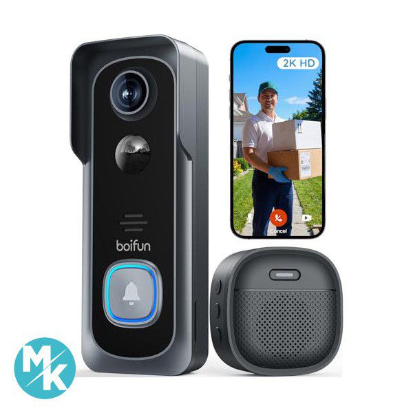 زنگ درب تصویری هوشمند BOIFUN 2.4G WiFi